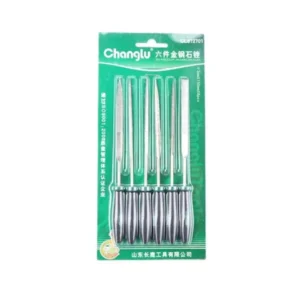 Set Kikir Besi Changlu 6 PCS File Set Serbaguna Flat Round Half Round Triangle Square