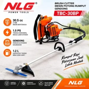 NLG TBC-30BP Mesin Potong Rumput 2 Tak 30.5cc Brush Cutter Bensin Power 1.5PS