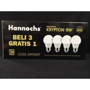 HANNOCH Lampu led Multipack 3+1 Krypton cool daylight 3W,- Original