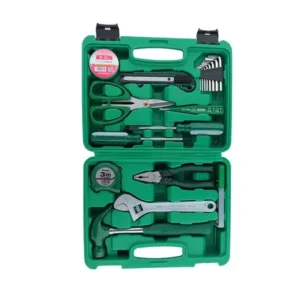 Tool Set 19PCS Lengkap | Set Perkakas Obeng Kunci Tang Palu Meteran | Toolkit Serbaguna