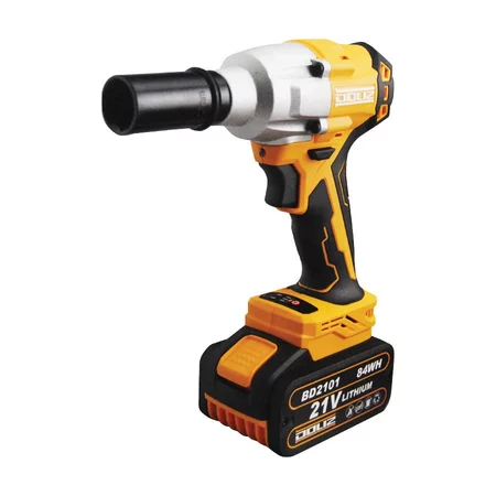 DOLIZ Cordless Impact Wrench BD550 21V Mesin Buka Baut Battery Kunci Roda Mobil + 2 Baterai - Gambar 2