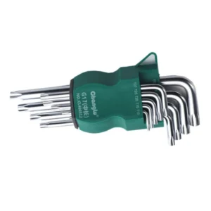 Kunci L Bintang Set Changlu Medium to Long Torx Key Set 8pcs Cr-V Anti Slip Star Shape Wrench