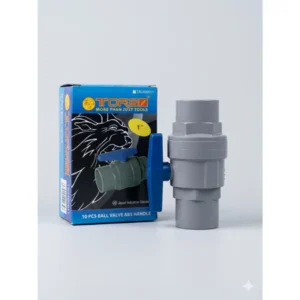 Ball Valve 1 Inch Torai Kaze ABS Handle - Stop Kran Pipa PVC 1" Premium - 1 Pcs