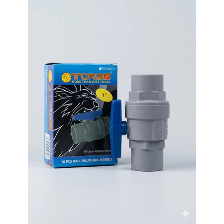 Ball Valve 1 Inch Torai Kaze ABS Handle - Stop Kran Pipa PVC 1" Premium - 1 Pcs