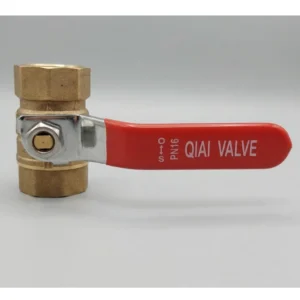 Stop Kran Ball Valve QIAI PN16 Kuningan - Red Handle 3/4 Inch High Quality | Tahan Tekanan, Awet, Tahan Lama